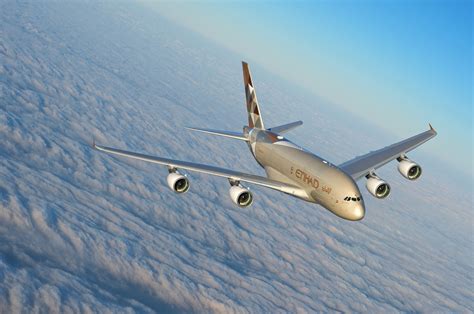Download Etihad Airways Airbus Aircraft Passenger Plane Cloud Vehicle