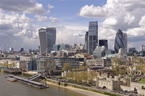 London England Modern Skyline Cityscape Editorial Stock Image Image