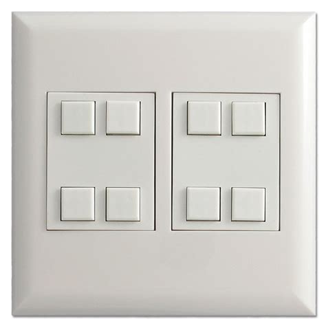 Touch Plate Low Voltage Switch Control Classic 8 Button White Kyle