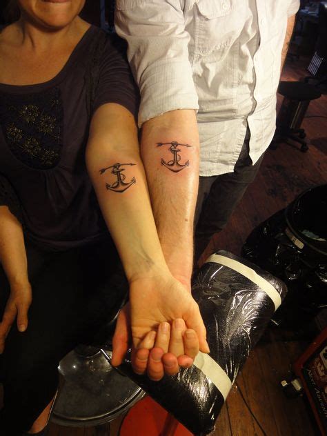 Country Couple Tattoo Couple With Anchor Tattoo Couple Tattoos
