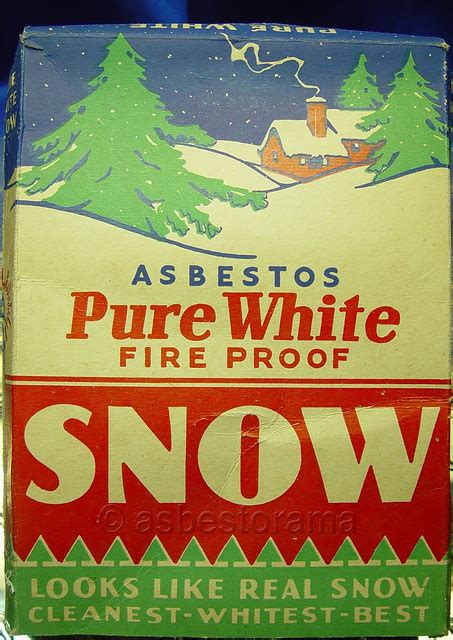 Vintage christmas decorations 1940's movies list. Vintage Box of Asbestos Snow Decoration | Flickr - Photo ...