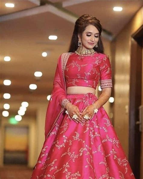 Lehenga Choli Dupatta Indian Pakistani Designer Pink Heavy Etsy Lehenga Hairstyles