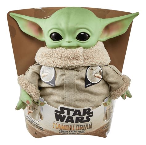 Mattel Star Wars Squeeze And Blink Grogu Plush 11in The Card Vault