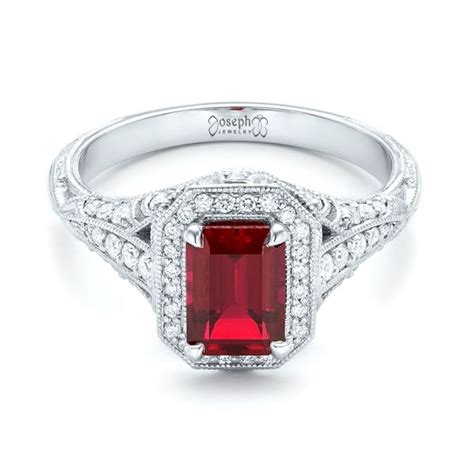 A wide variety of vintage ruby rings options are available to you, such as main stone, jewelry main material, and gender. Custom Ruby And Diamond Halo Vintage Engagement Ring ...
