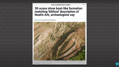 “boat Like Formation” Matching Noahs Ark Discovered In Turkey