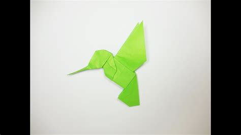 Origami Hummingbird Tutorial Colibrí Origami Youtube