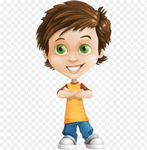 Vector Little Boy Character Boy Cartoon Characters Png Image With