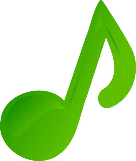 Green Music Note Clip Art At Vector Clip Art Online