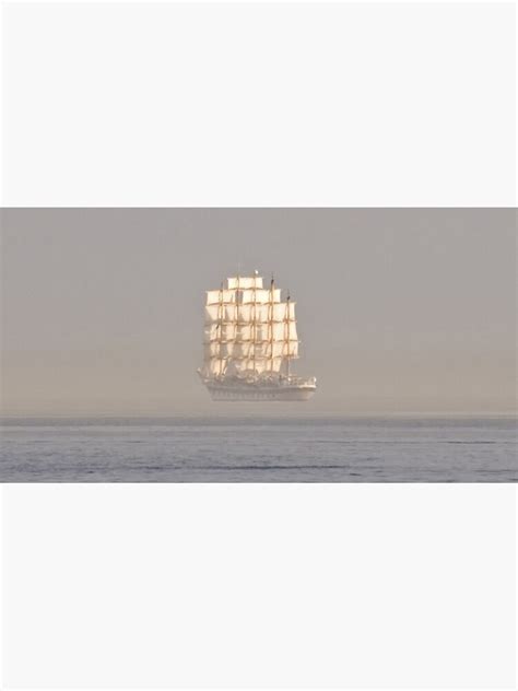 Floating Ship At Sea Optical Illusion Fata Morgana Ocean Sailing