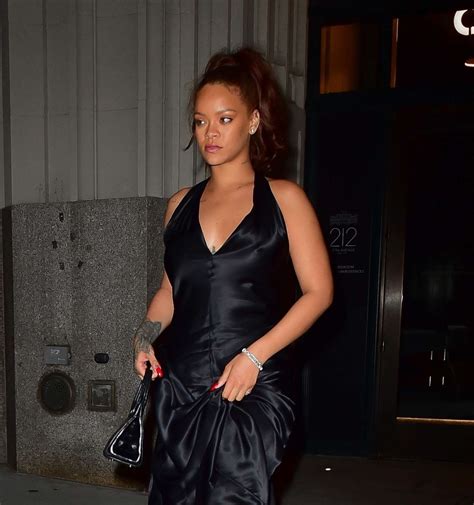 Rihanna In Long Black Dress 38 Gotceleb