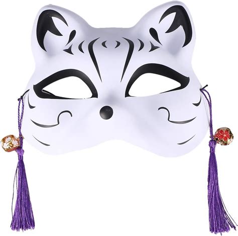 Amosfun Cat Mask Japanese Anime Mask Cosplay Mask For
