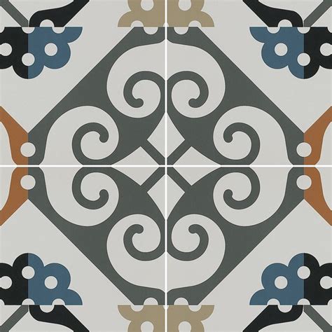 Ceramic Ornate Tile Texture Seamless 20266