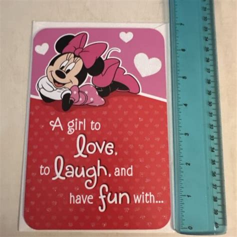 Hallmark Disney Valentines Day Greeting Card Granddaughter From Minnie