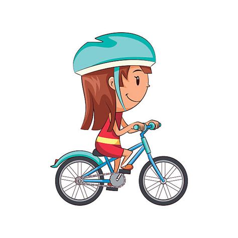 girl riding bike illustrations royalty free vector graphics and clip art istock