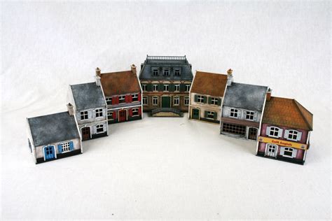 Ww2 15mm Town Centre Set Sarissa Precision Arcane Scenery And Models