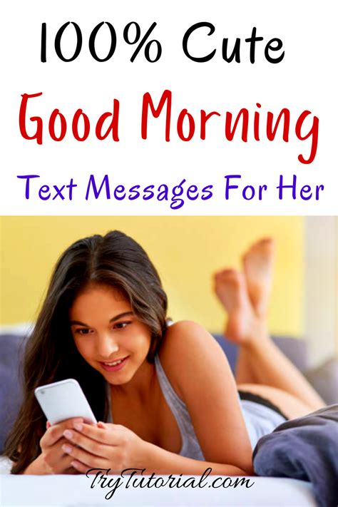 Cute Good Morning Text Messages For Her Artofit