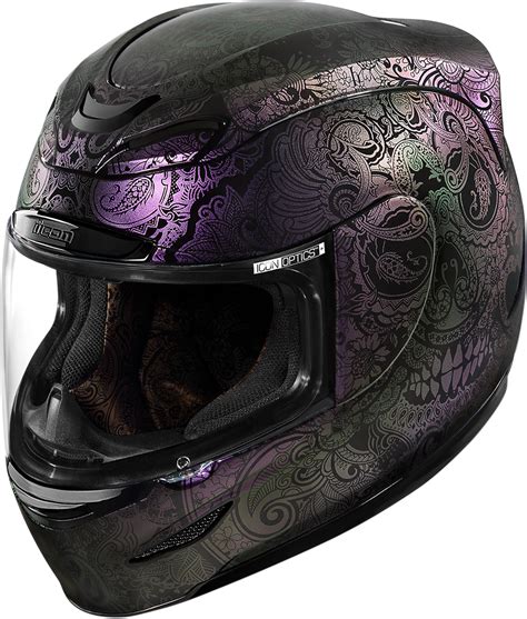 Icon Airmada Purple Chantily Opal Full Face Motorcycle Street Racing