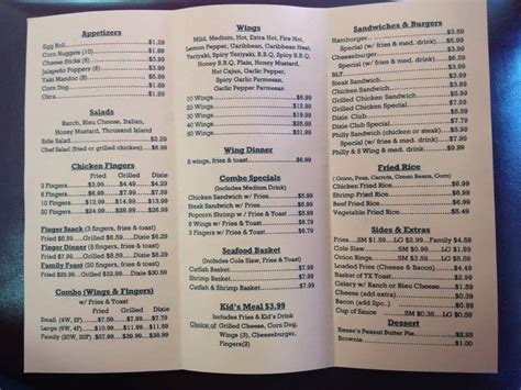 Dixie House Menu And Prices How Do You Price A Switches