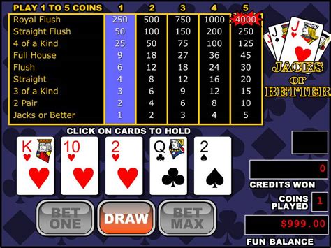 We have the rules of jacks or better poker so you can learn to play the game. Guide & Rules: How to Play Jacks or Better Video Poker from India