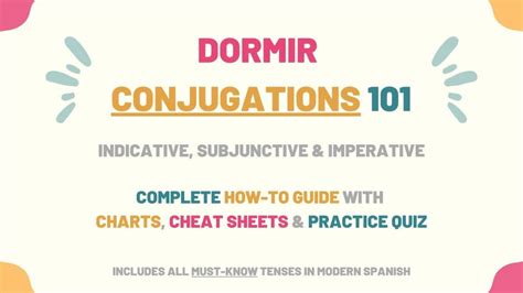 Dormir Conjugation 101 Conjugate Dormir In Spanish Tell Me In Spanish