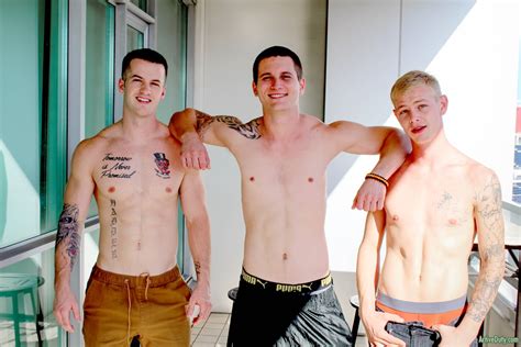 Three Sweet Horny Fuckers Shawn Quentin Gainz And Allen Lucas Active Duty Daily Squirt