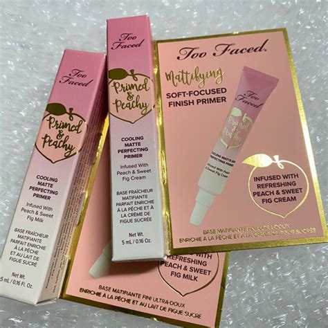 too faced primed and peachy cooling matte perfecting primer ขนาดทดลอง 5 ml shopee thailand