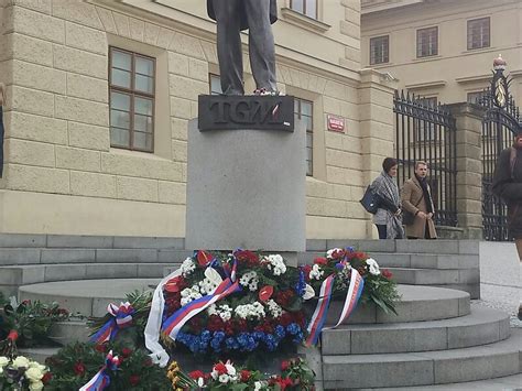 Statue Of Tomáš Garrigue Masaryk Prague In Hradčany Prague Czechia