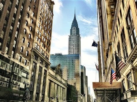 Chrysler Building And Grand Central Station 42nd Street Manhattan New