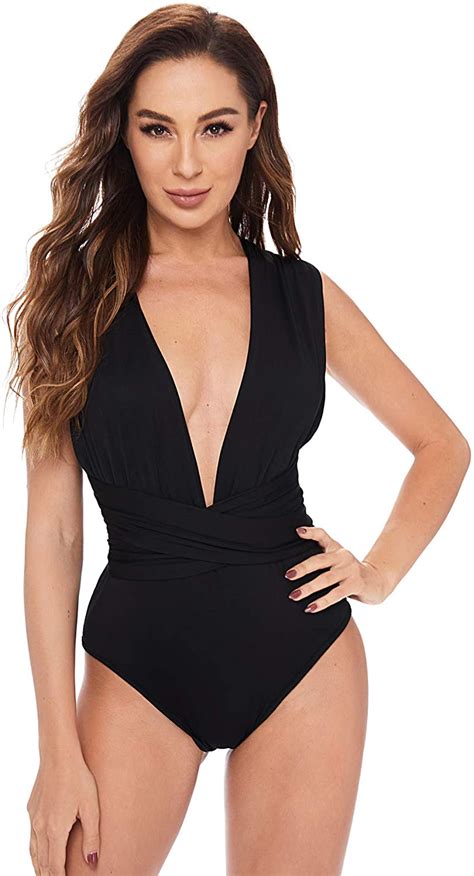 Verdusa Womens Sleeveless Sexy Deep V Neck Cross Black Improve Size X Large L Ebay