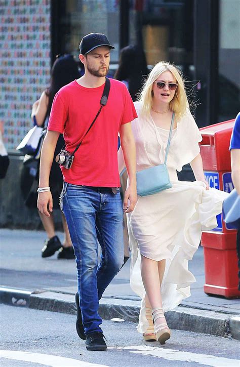 Dakota Fanning And Her Boyfriend Out In Nyc July 2015
