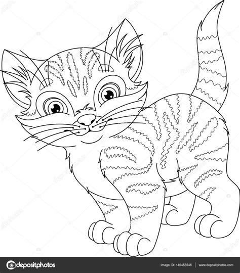 kat kleurplaat — Stockvector © Malyaka 140453546