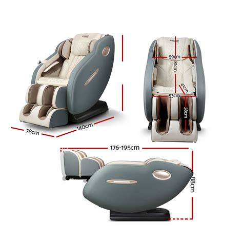 Livemor Electric Massage Chair Recliner Sl Track Shiatsu Heat Back Massager Shop Australia