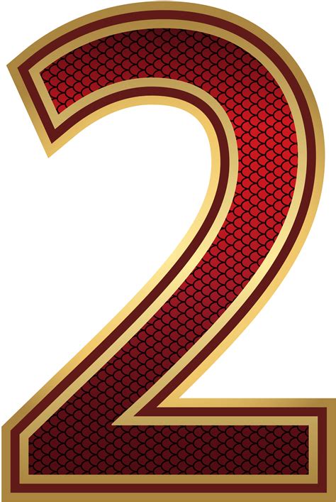 Gold Number Number Two Numbers Font Alphabet And Numbers