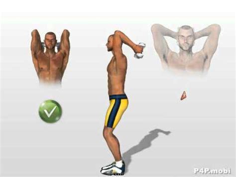 Ejercicio para triceps-Frances con mancuernas - YouTube