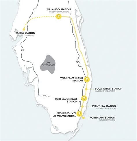 De Miami A Orlando En Tren Mapa De Ruta E Im Genes Del Ferrocarril