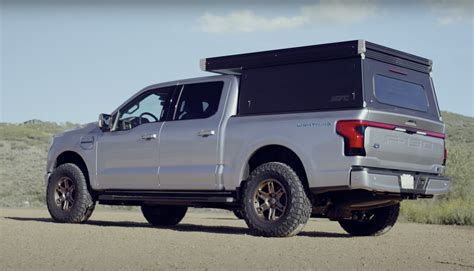 Lifted Ford F 150 Lightning Hits The Trails With Bed Mounted Tent Video