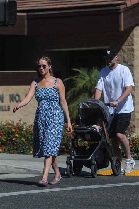 Jennifer Lawrence Steps Out With Her Son In The City