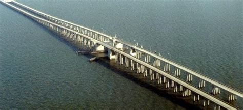 Louisiana New Orleans Lake Pontchartrain Bridge Worlds Longest Bridge