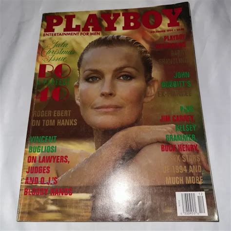 Playboy Magazine December Bo Derek At Centerfold Attached