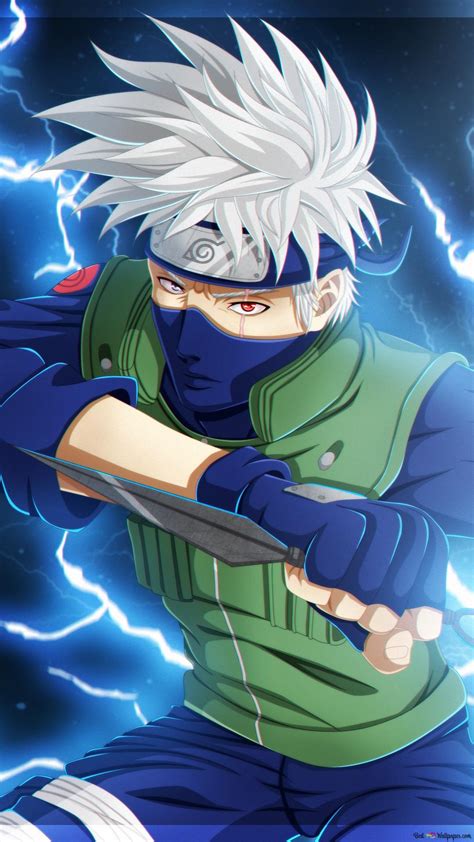 Naruto Shippuden Kakashi Hatake Lightning Jutsu Hd Wallpaper Download
