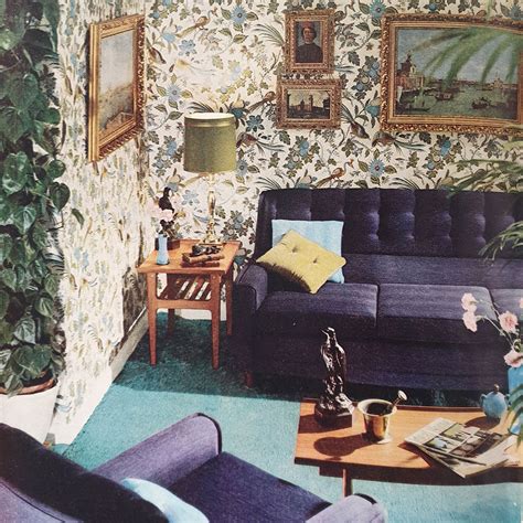 1960s interior design get the look of this cool and classic sitting room with purple velvet