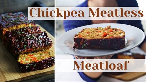 Chickpea Meatless Meatloaf Easy Plant Based Oil Free Recipe Holiday