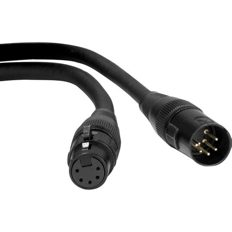 Used in lighting for the control of lighting and entertainment effects, allowing communication between control equipment and lights. American DJ Accu-cable 5-pin DMX Cable (10') AC5PDMX10 B&H ...