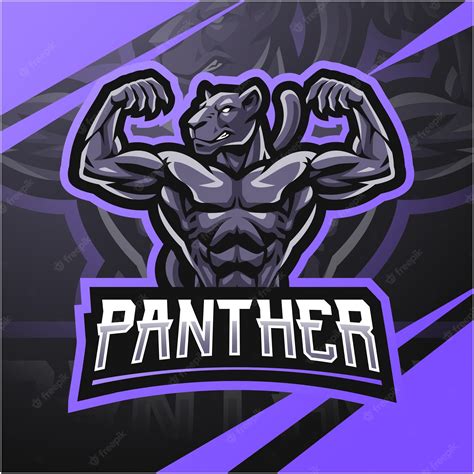 Premium Vector Panther Esport Mascot Logo Design