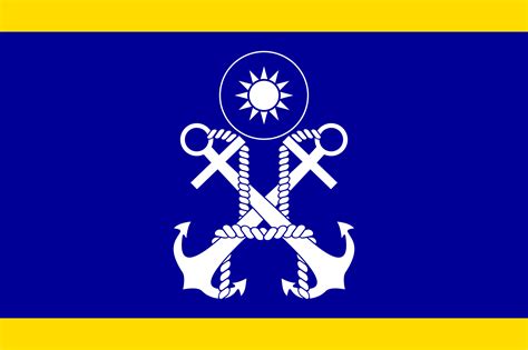 Republic Of China Navy Deputy Commander In Chief 1962 Military Flag