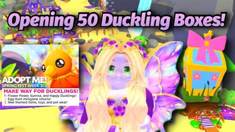 Adopt Me: Opening 50 Duckling Boxes! Spring Fest Week 3 Update! - YouTube