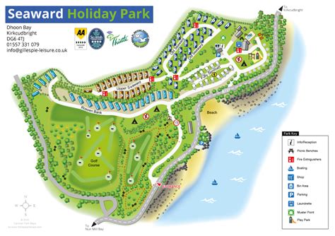 Seaward Holiday Park Site Plan And Park Map