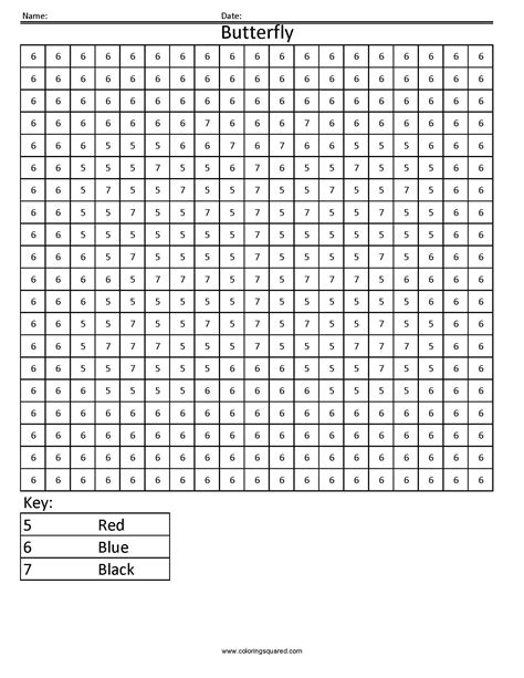 Math Grid Coloring Pages Sketch Coloring Page