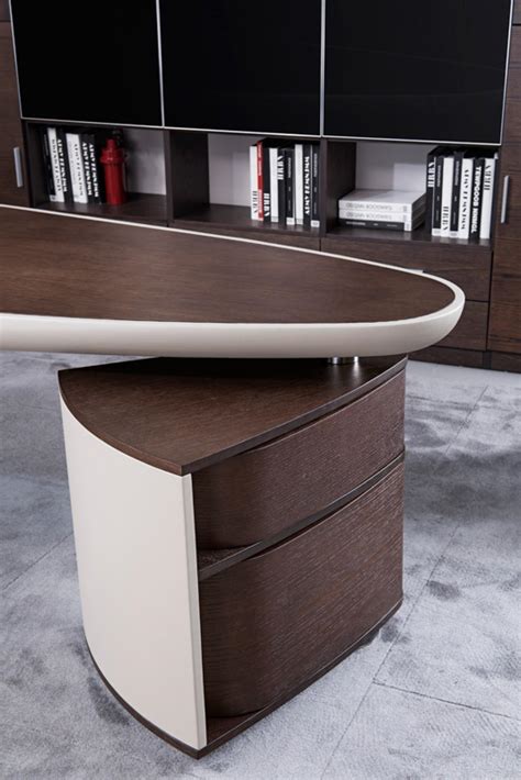 Home Office Computer Desk Brown Oak And Grey Nolan Vig Modrest