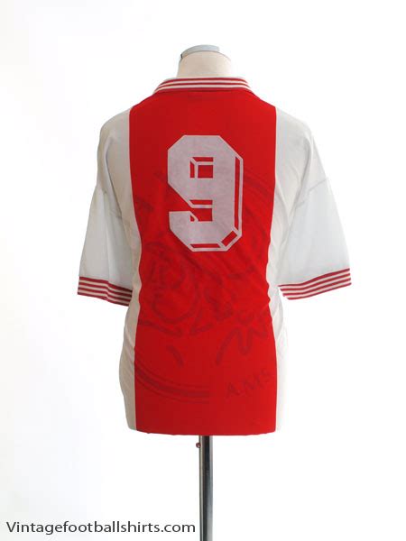 Big variety of retro and modern original ajax kit. 1995-96 Ajax Home Shirt #9 L for sale